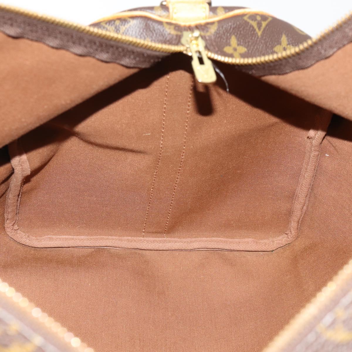 LOUIS VUITTON Monogram Keepall Bandouliere 55 Boston Bag M41414 LV Auth 184377