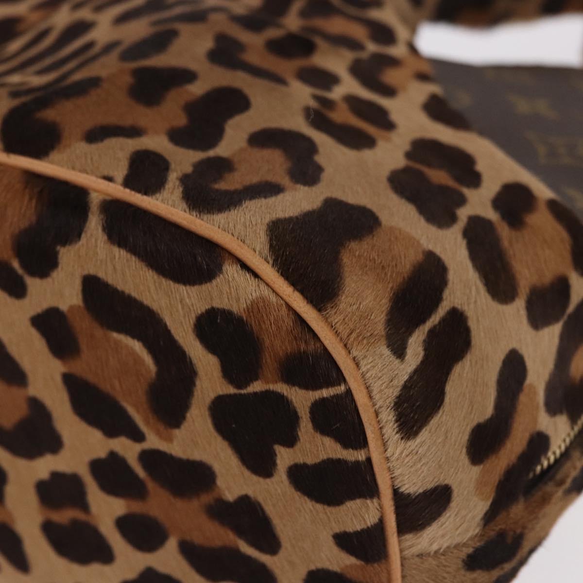 LOUIS VUITTON Monogram Leopard Azzedine Alaia Alma Bag M99032 Auth 184381SAM