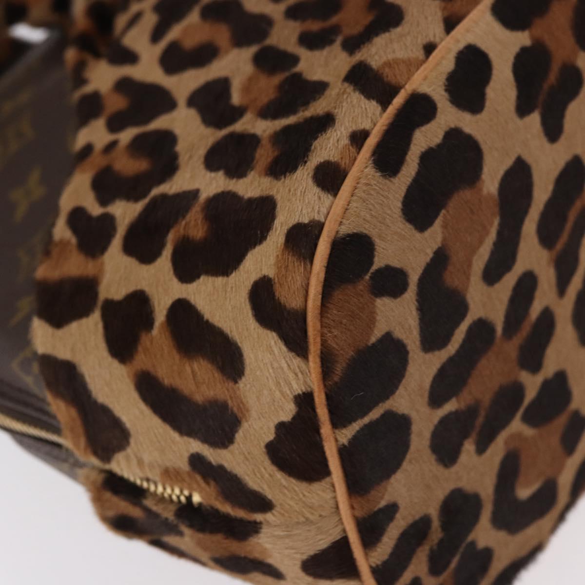 LOUIS VUITTON Monogram Leopard Azzedine Alaia Alma Bag M99032 Auth 184381SAM