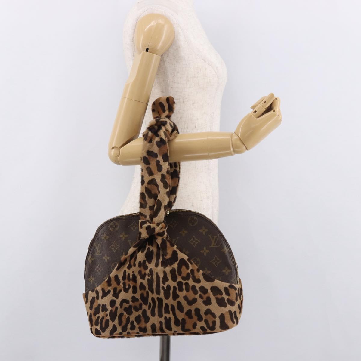 LOUIS VUITTON Monogram Leopard Azzedine Alaia Alma Bag M99032 Auth 184381SAM