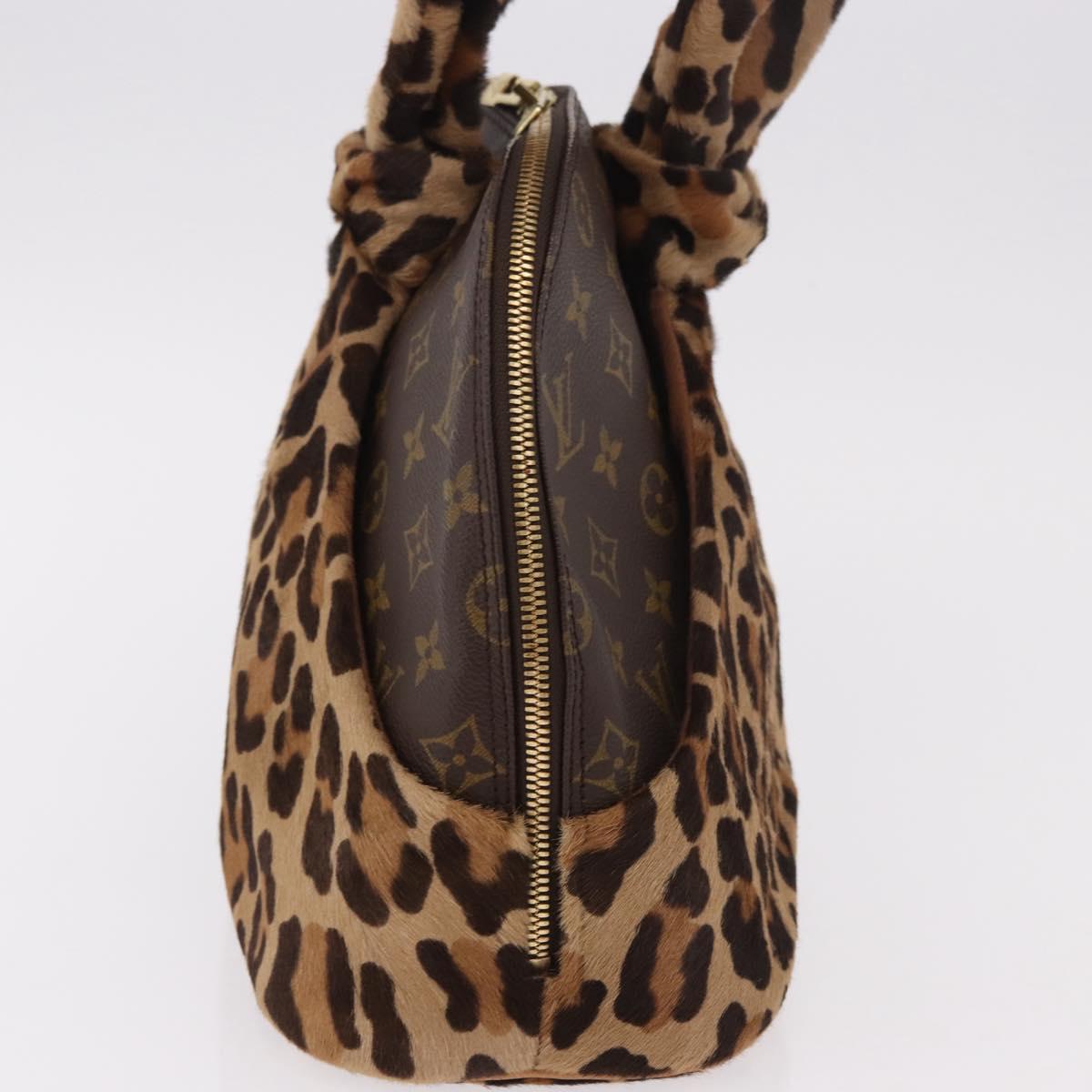 LOUIS VUITTON Monogram Leopard Azzedine Alaia Alma Bag M99032 Auth 184381SAM