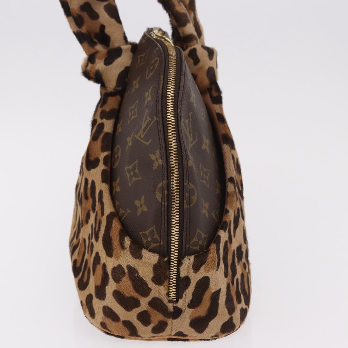 LOUIS VUITTON Monogram Leopard Azzedine Alaia Alma Bag M99032 Auth 184381SAM