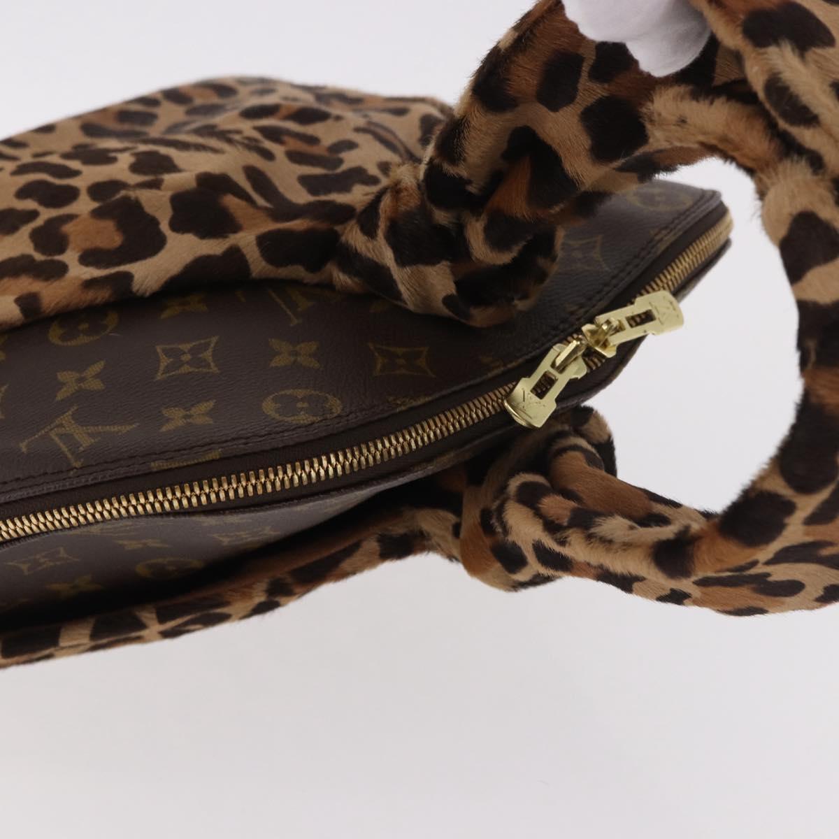 LOUIS VUITTON Monogram Leopard Azzedine Alaia Alma Bag M99032 Auth 184381SAM