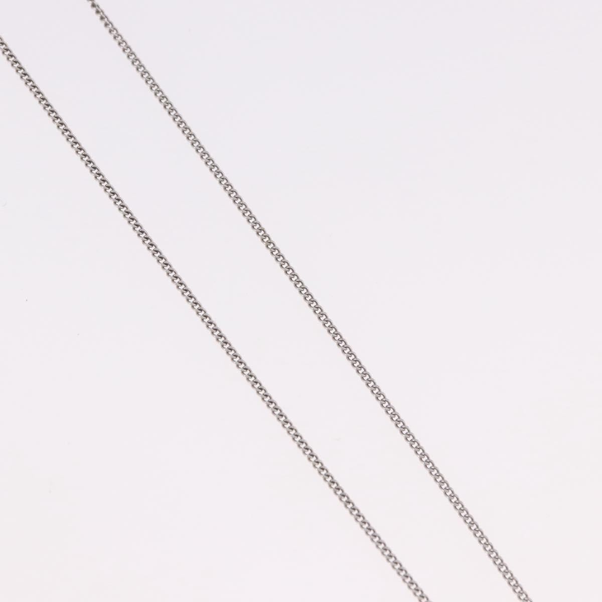 LOUIS VUITTON LV Initials Necklace 18K Gold(750) White Gold Auth 184383SAV