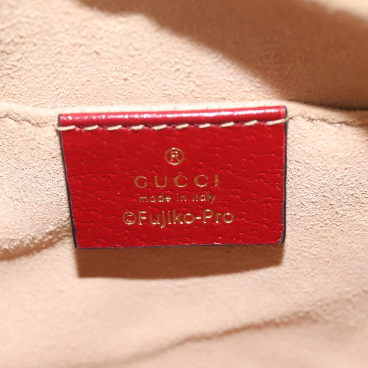 GUCCI Micro GG Supreme Doraemon Collaboration Bag PVC Beige 647784 Auth 184387M
