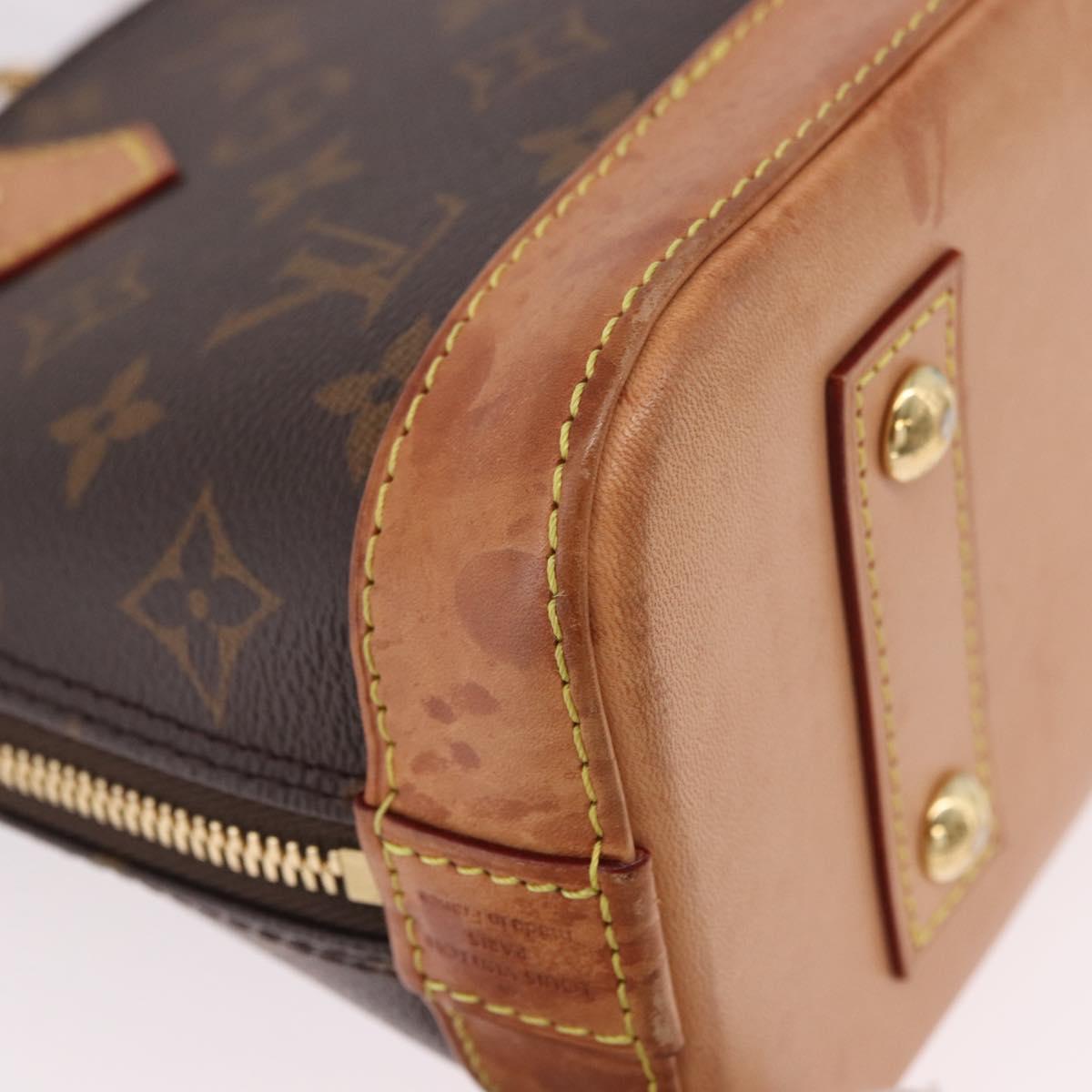 LOUIS VUITTON Monogram Alma BB Hand Bag 2way M53152 LV Auth 184390A