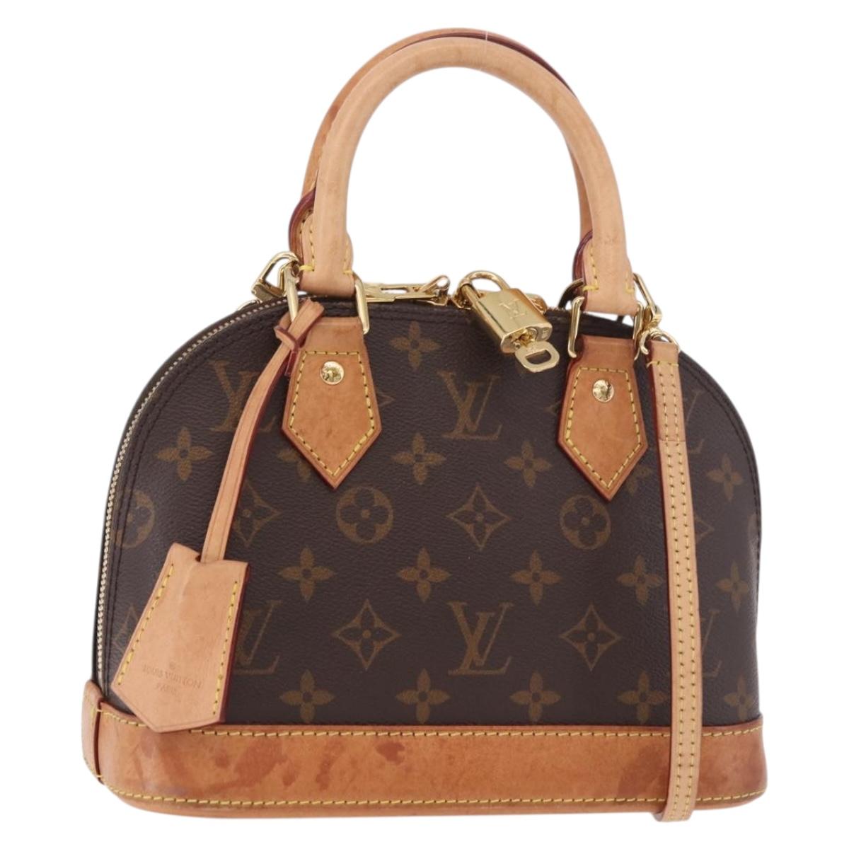 LOUIS VUITTON Monogram Alma BB Hand Bag 2way M53152 LV Auth 184390A