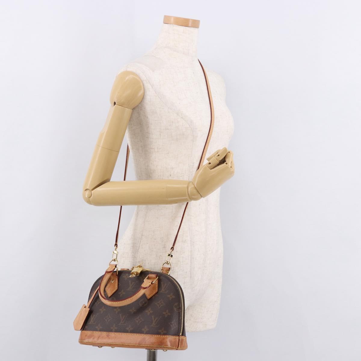 LOUIS VUITTON Monogram Alma BB Hand Bag 2way M53152 LV Auth 184390A