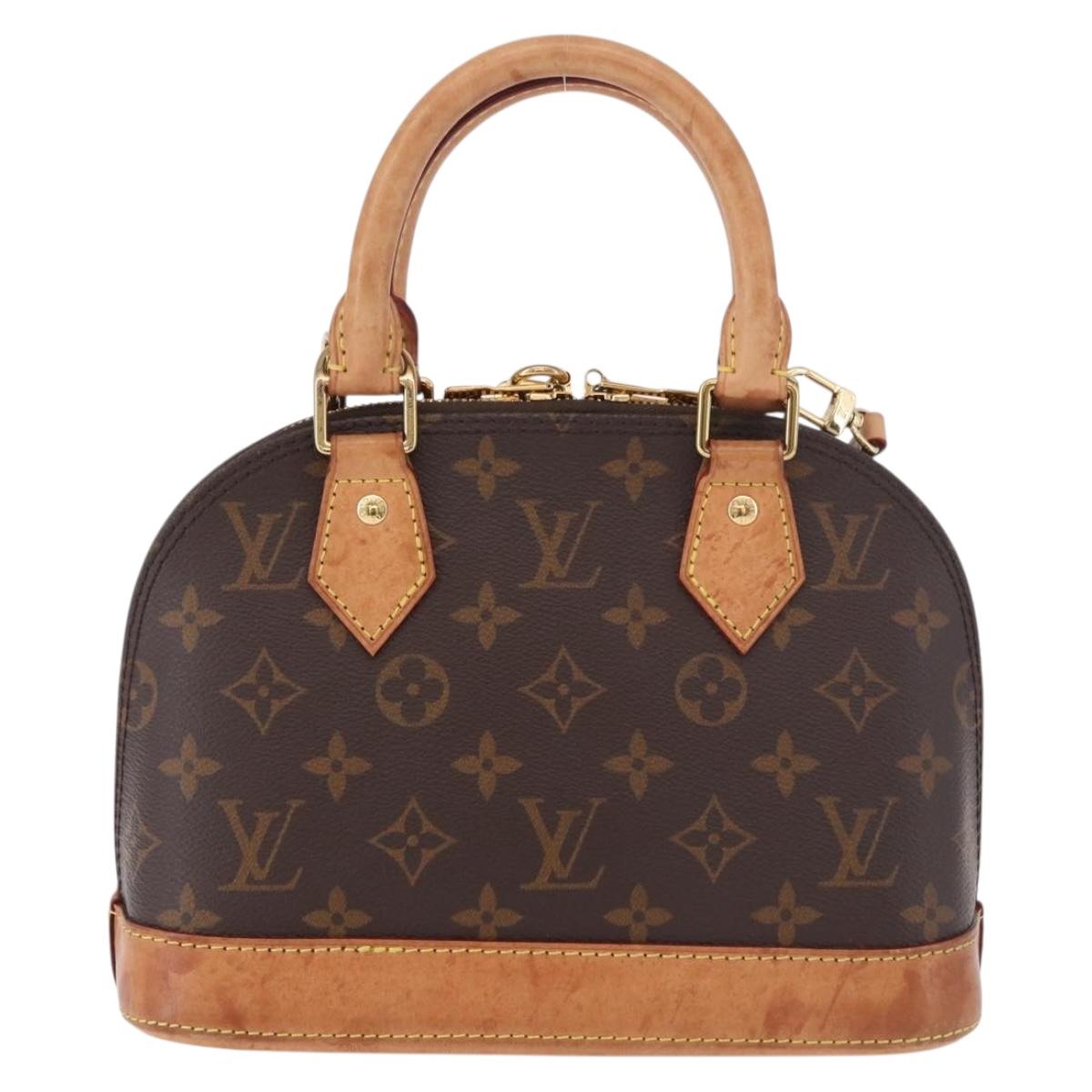 LOUIS VUITTON Monogram Alma BB Hand Bag 2way M53152 LV Auth 184390A