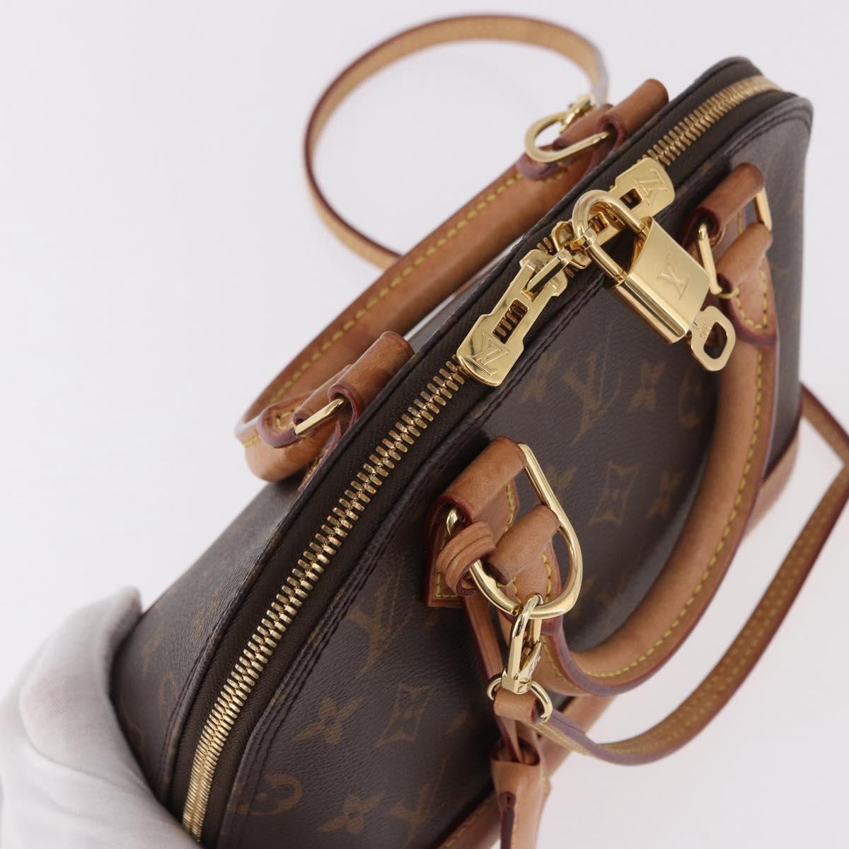 LOUIS VUITTON Monogram Alma BB Hand Bag 2way M53152 LV Auth 184390A