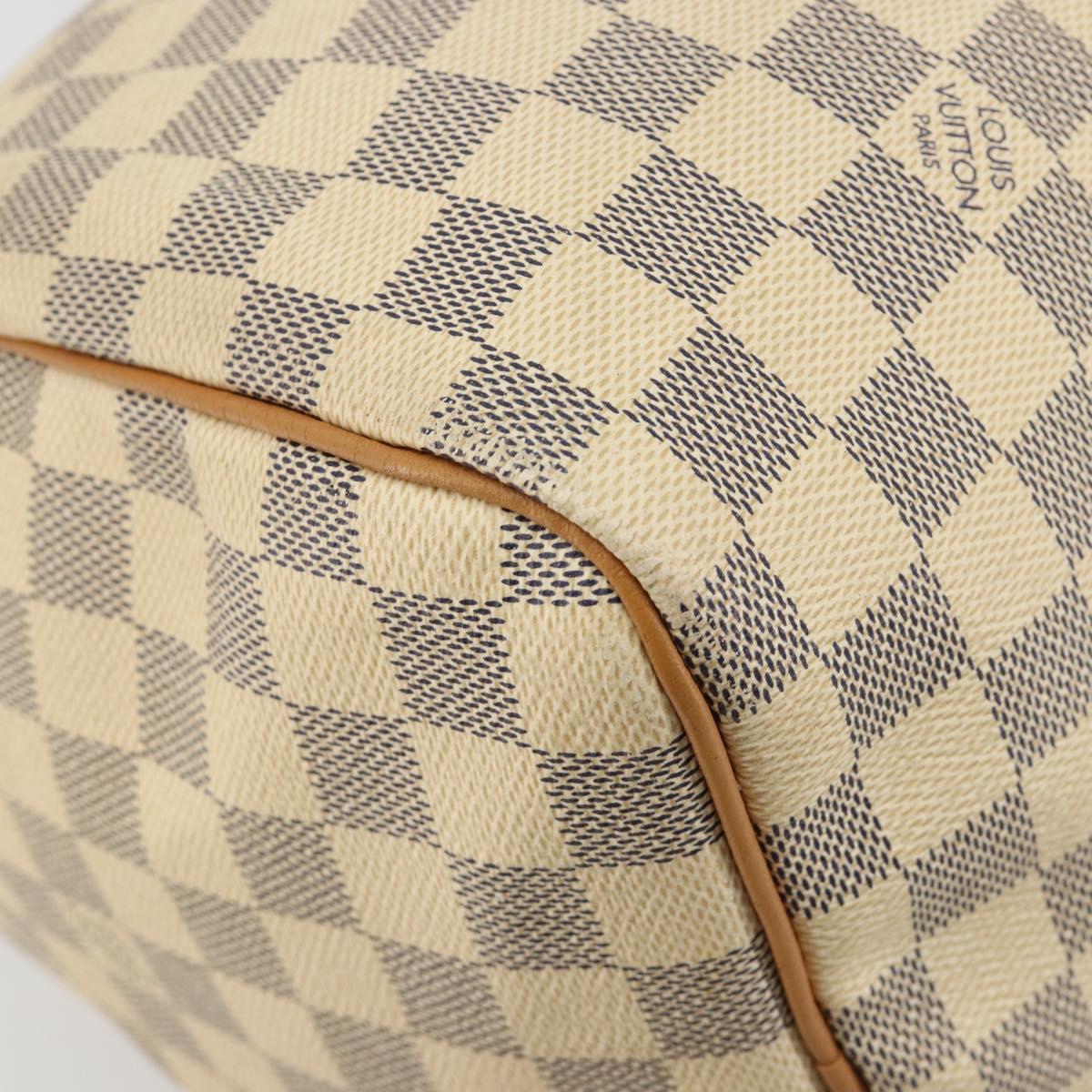 LOUIS VUITTON Damier Azur Speedy 30 Hand Bag N41533 LV Auth 184391A