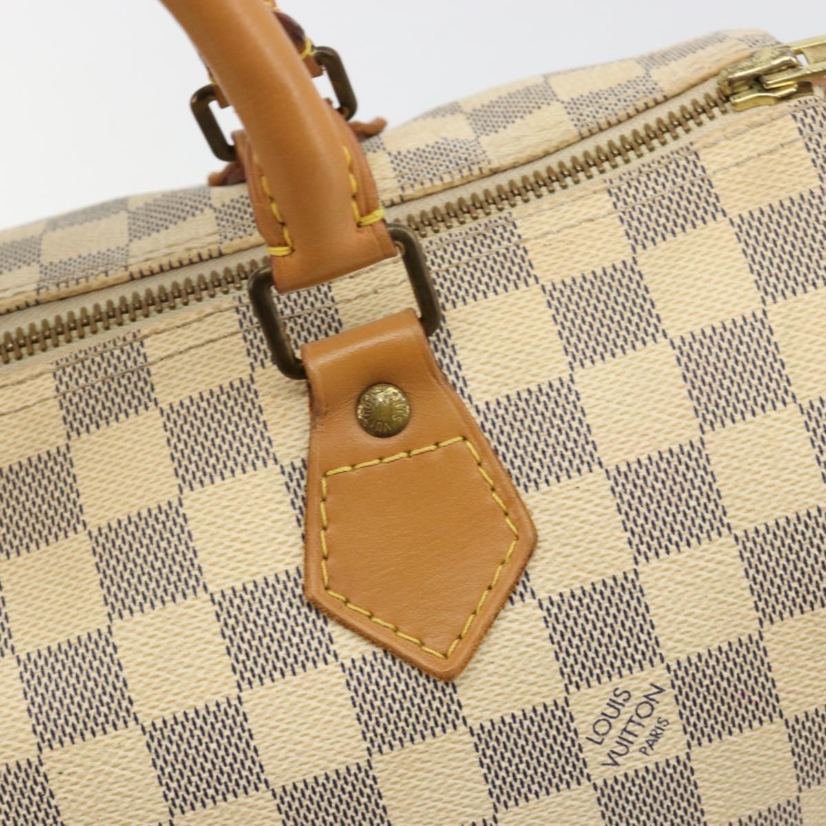LOUIS VUITTON Damier Azur Speedy 30 Hand Bag N41533 LV Auth 184391A
