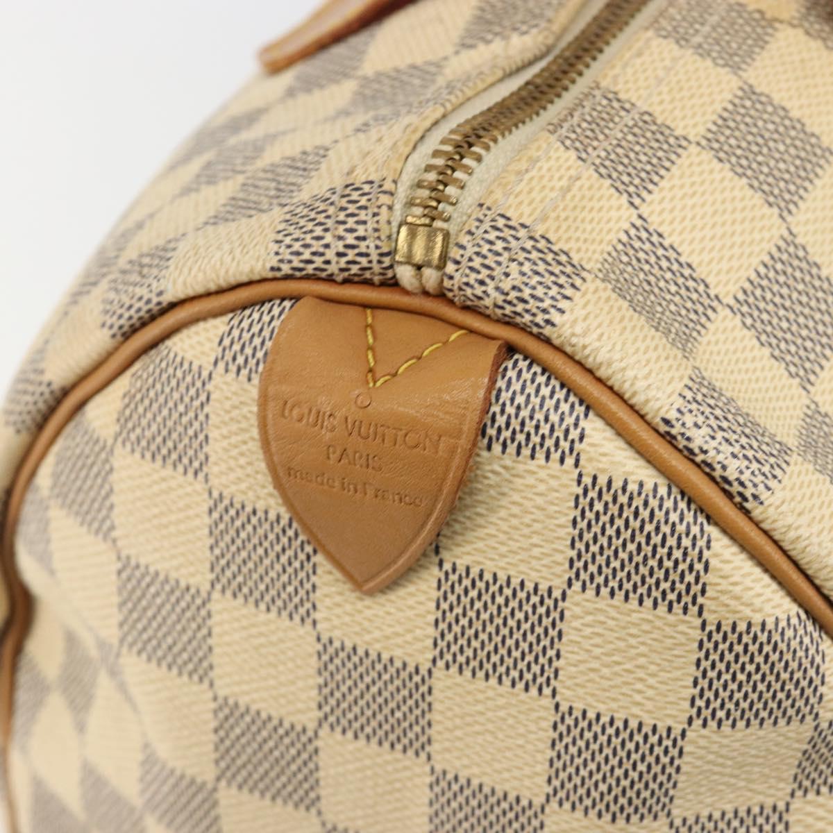 LOUIS VUITTON Damier Azur Speedy 30 Hand Bag N41533 LV Auth 184391A