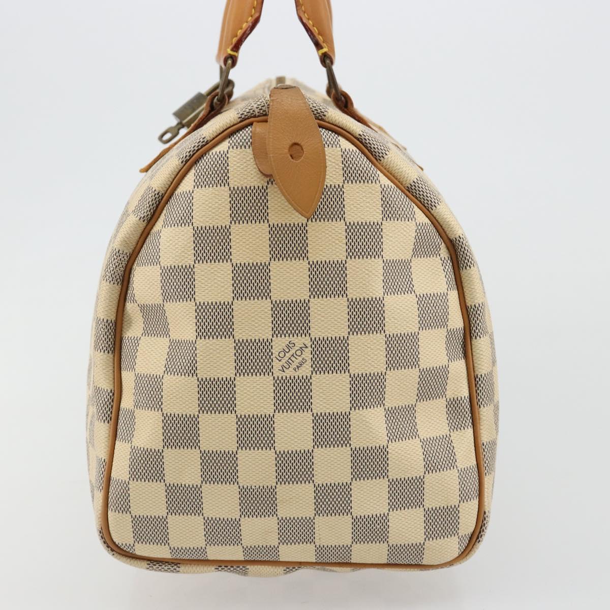 LOUIS VUITTON Damier Azur Speedy 30 Hand Bag N41533 LV Auth 184391A