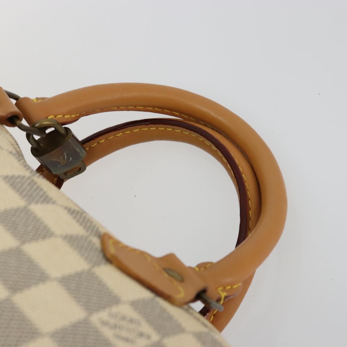 LOUIS VUITTON Damier Azur Speedy 30 Hand Bag N41533 LV Auth 184391A