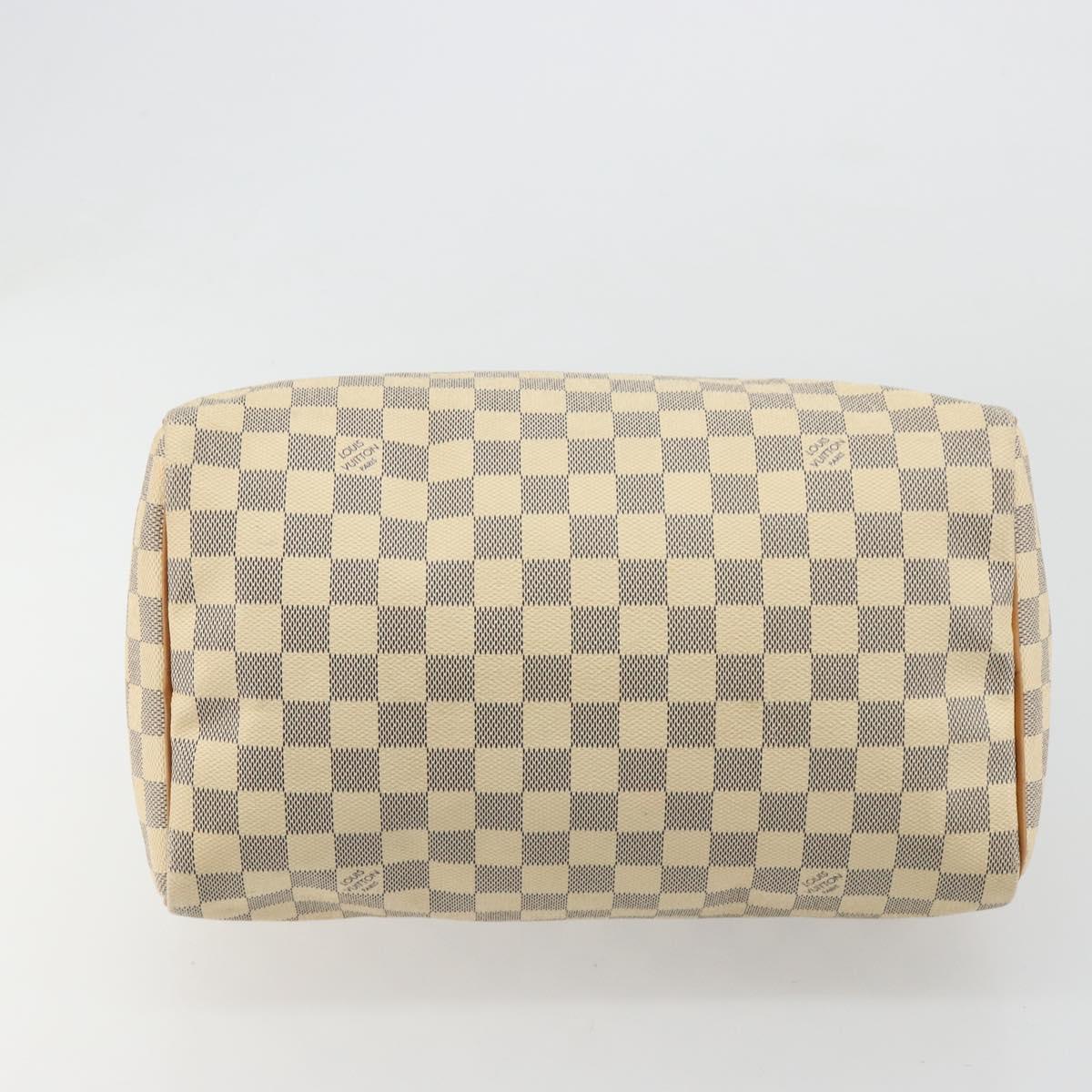 LOUIS VUITTON Damier Azur Speedy 30 Hand Bag N41533 LV Auth 184391A