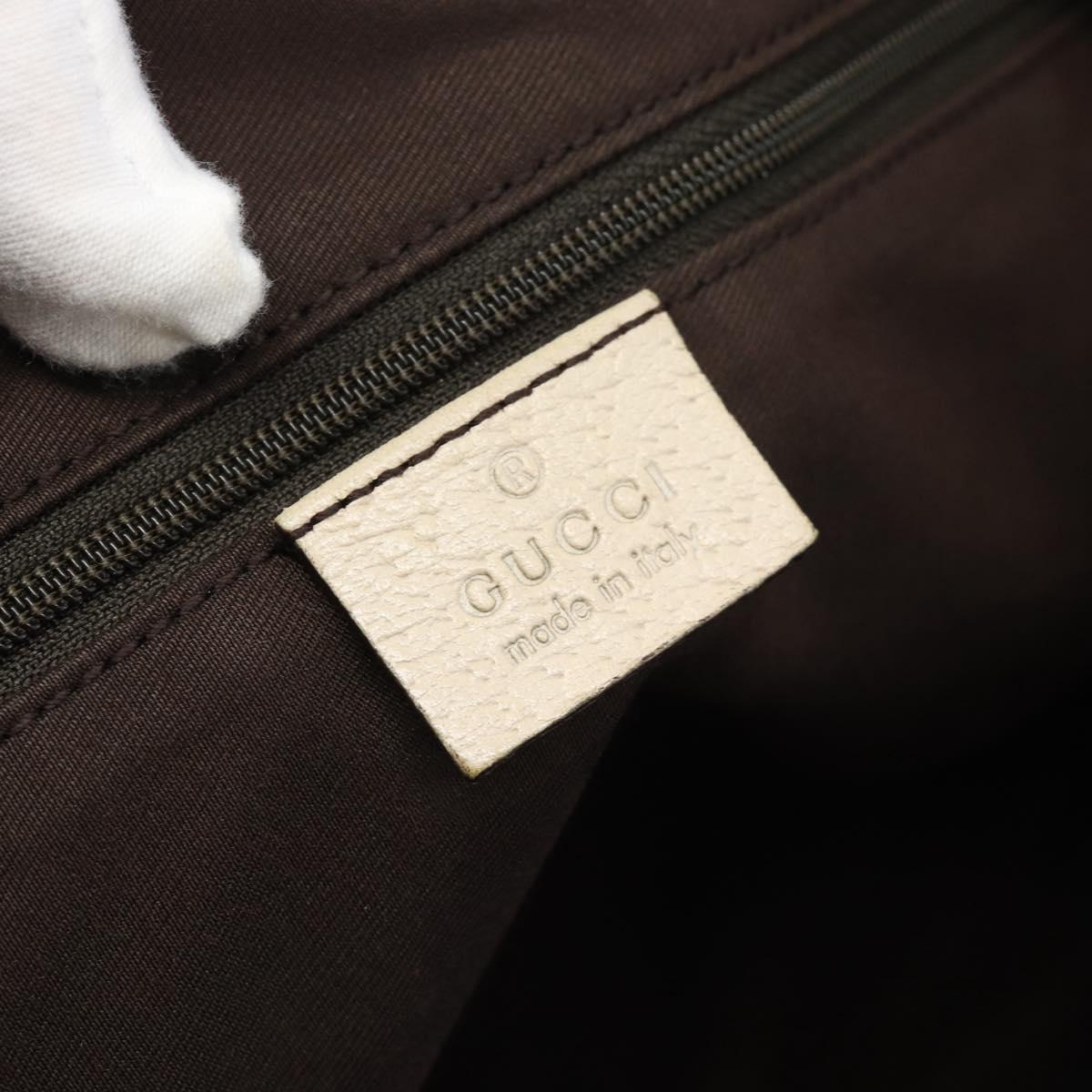 GUCCI GG Canvas Abbey Tote Bag Beige Gold 141470 Auth 184405