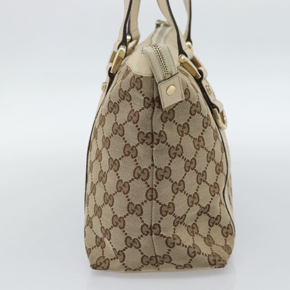 GUCCI GG Canvas Abbey Tote Bag Beige Gold 141470 Auth 184405