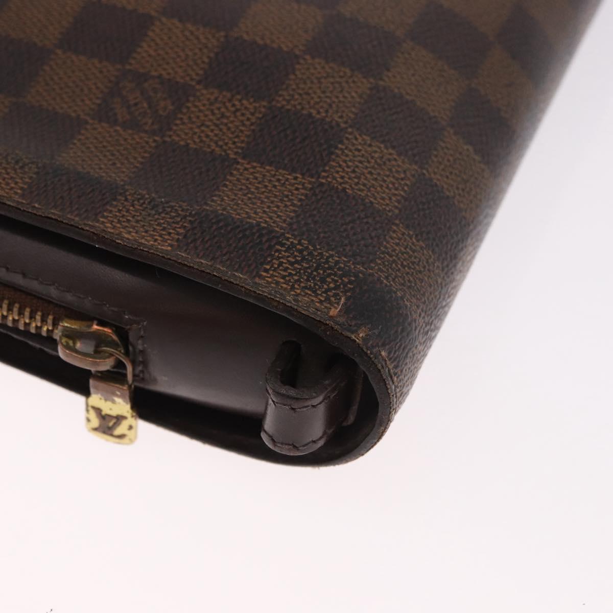 LOUIS VUITTON Damier Ebene Saint Louis Clutch Bag N51993 LV Auth 184411