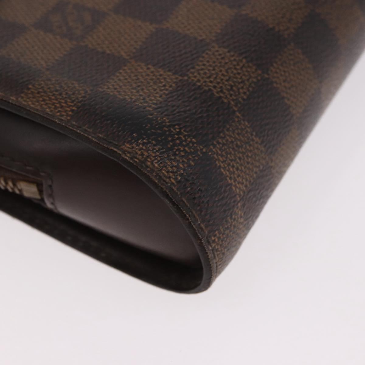 LOUIS VUITTON Damier Ebene Saint Louis Clutch Bag N51993 LV Auth 184411