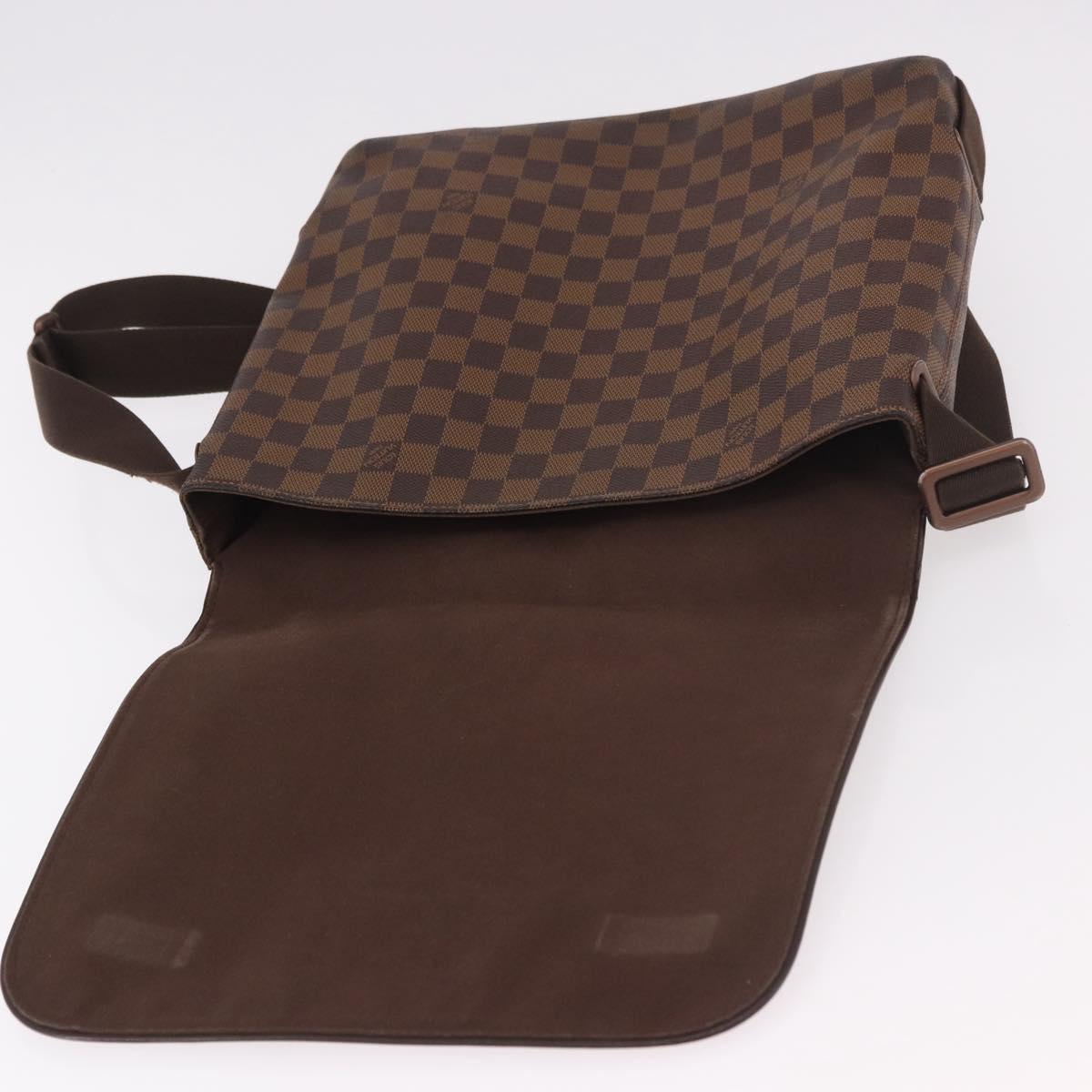 LOUIS VUITTON Damier Ebene Brooklyn MM Shoulder Bag N51211 LV Auth 184412