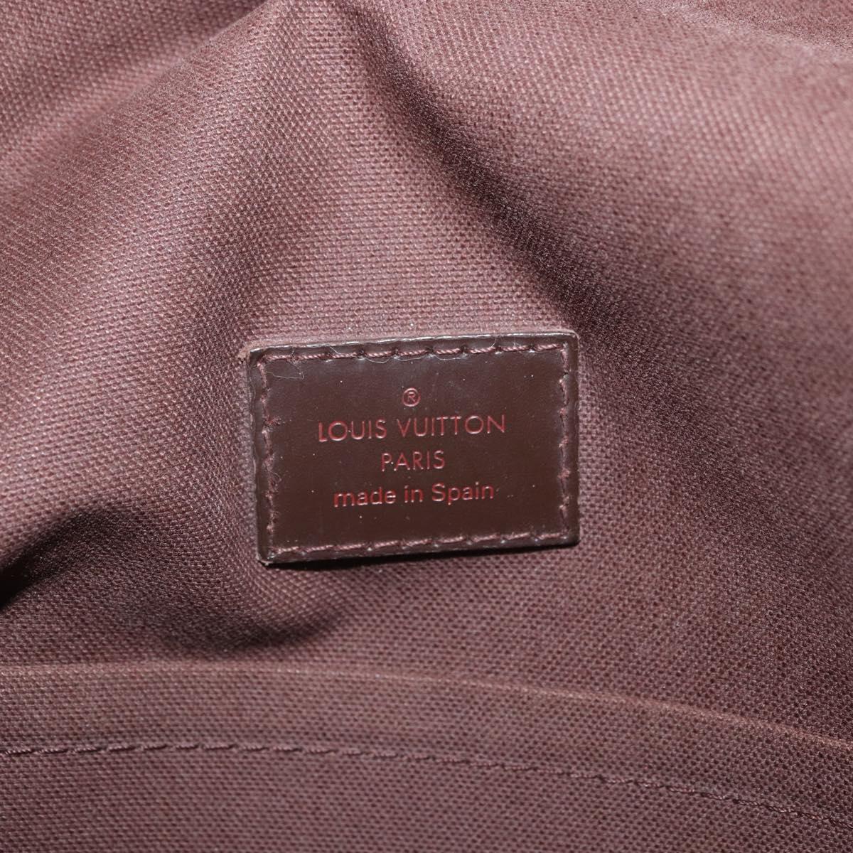 LOUIS VUITTON Damier Ebene Brooklyn MM Shoulder Bag N51211 LV Auth 184412