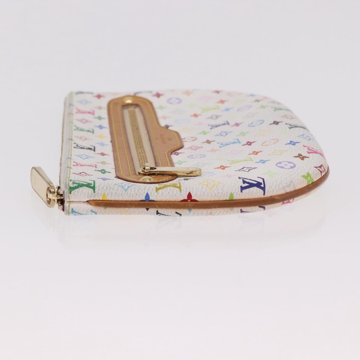 LOUIS VUITTON Monogram Multicolor Pochette GM Pouch White M60027 LV Auth 184418A