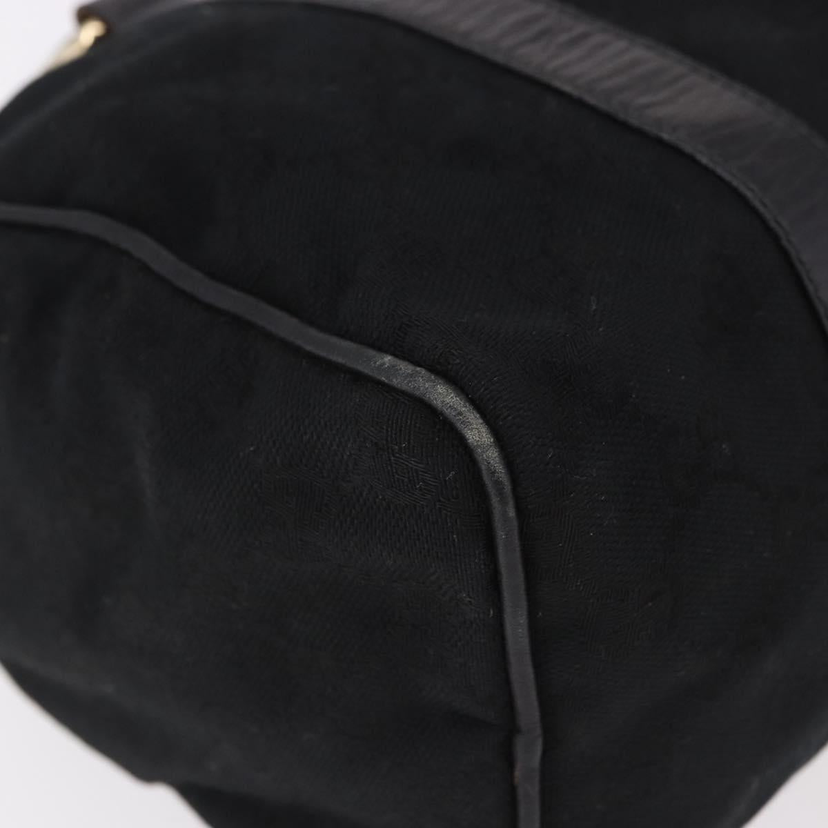 GUCCI GG Canvas Web Sherry Line Hand Bag Black Red Green 010 378 Auth 184441