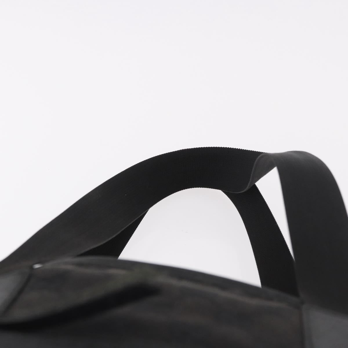 GUCCI GG Canvas Hand Bag Black Silver 28893 Auth 184450