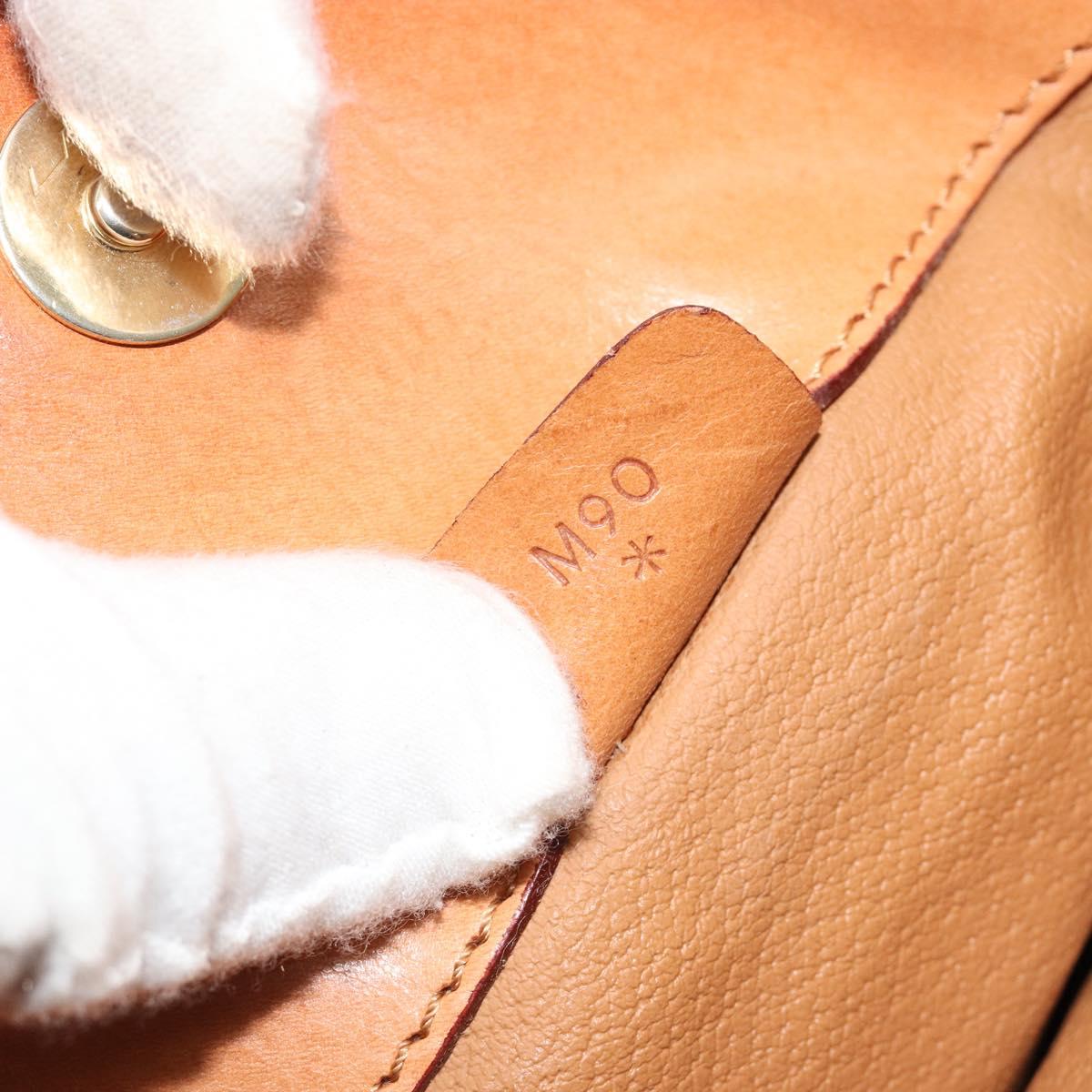 CELINE Macadam Canvas Clutch Bag PVC Beige Gold Auth 184467