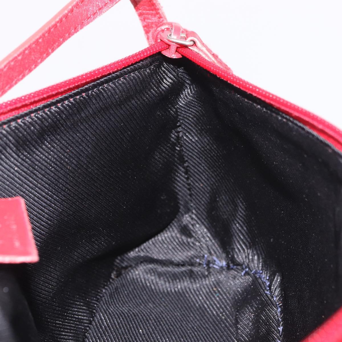 GUCCI GG Canvas Accessory Pouch Red Gold 039 1192 2123 Auth 184469