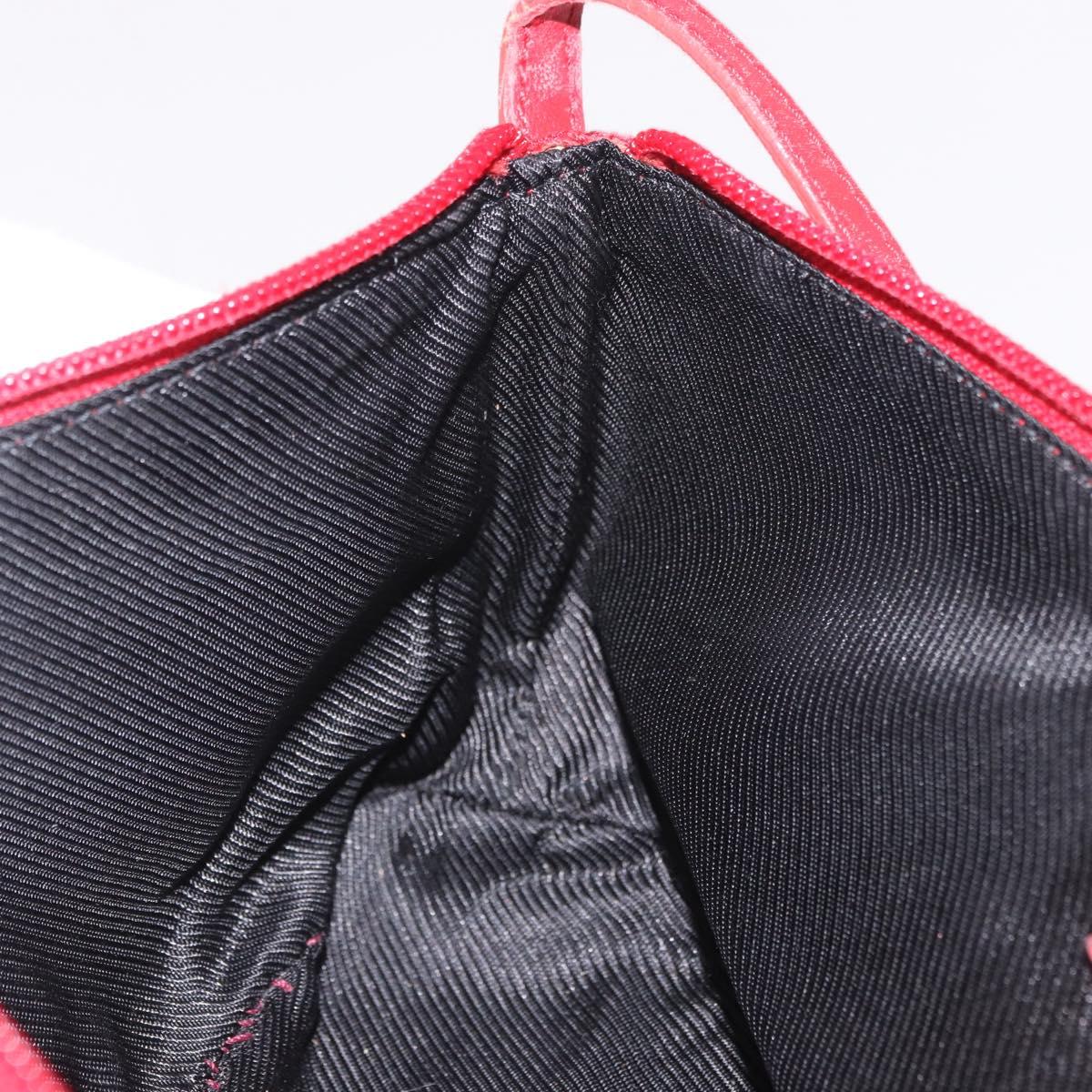 GUCCI GG Canvas Accessory Pouch Red Gold 039 1192 2123 Auth 184469
