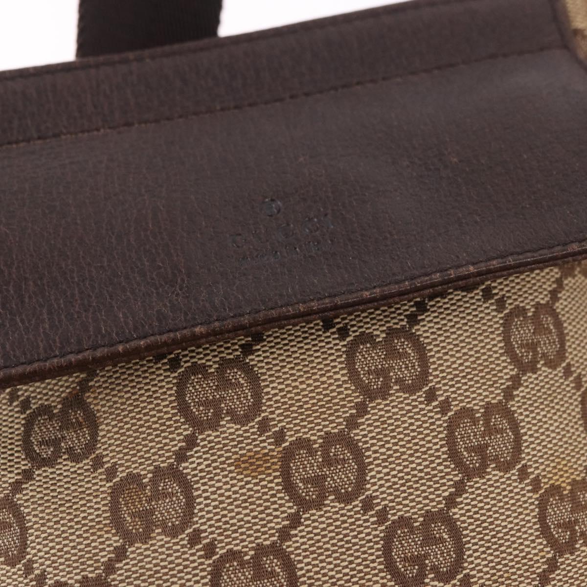 GUCCI GG Canvas Waist bag Beige Silver 28566 Auth 184509