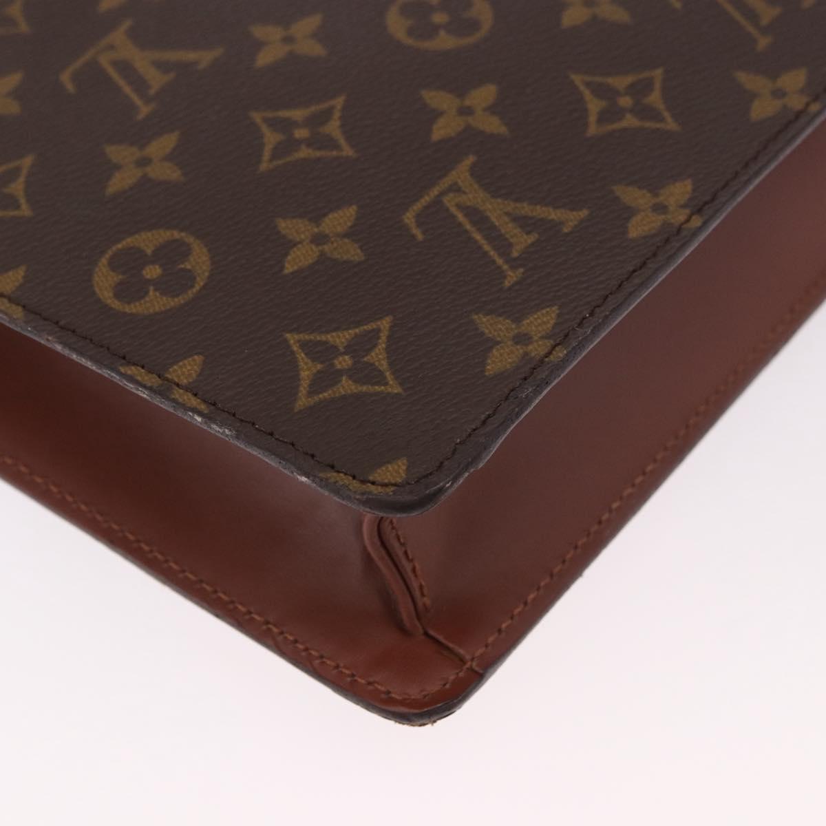 LOUIS VUITTON Monogram Porte Documents Bandouliere Bag M53338 LV Auth 184557