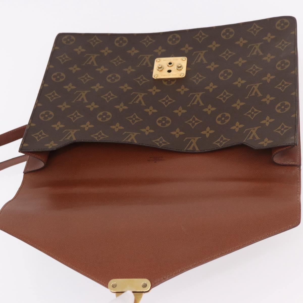 LOUIS VUITTON Monogram Porte Documents Bandouliere Bag M53338 LV Auth 184557