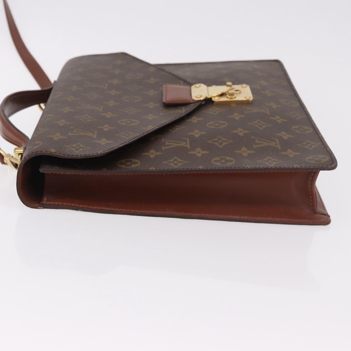 LOUIS VUITTON Monogram Porte Documents Bandouliere Bag M53338 LV Auth 184557