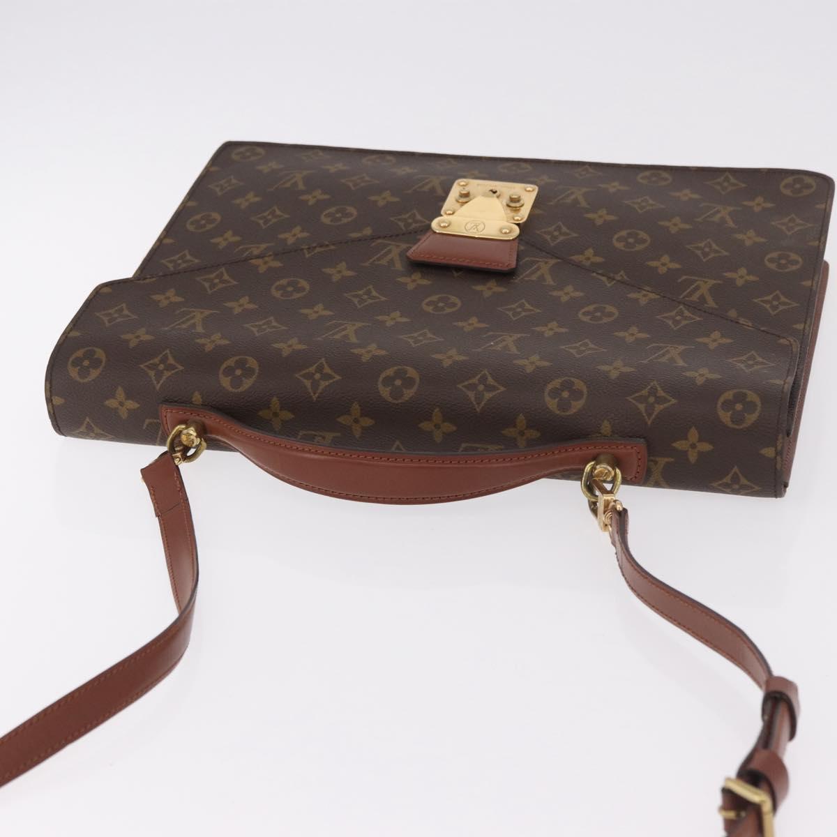 LOUIS VUITTON Monogram Porte Documents Bandouliere Bag M53338 LV Auth 184557