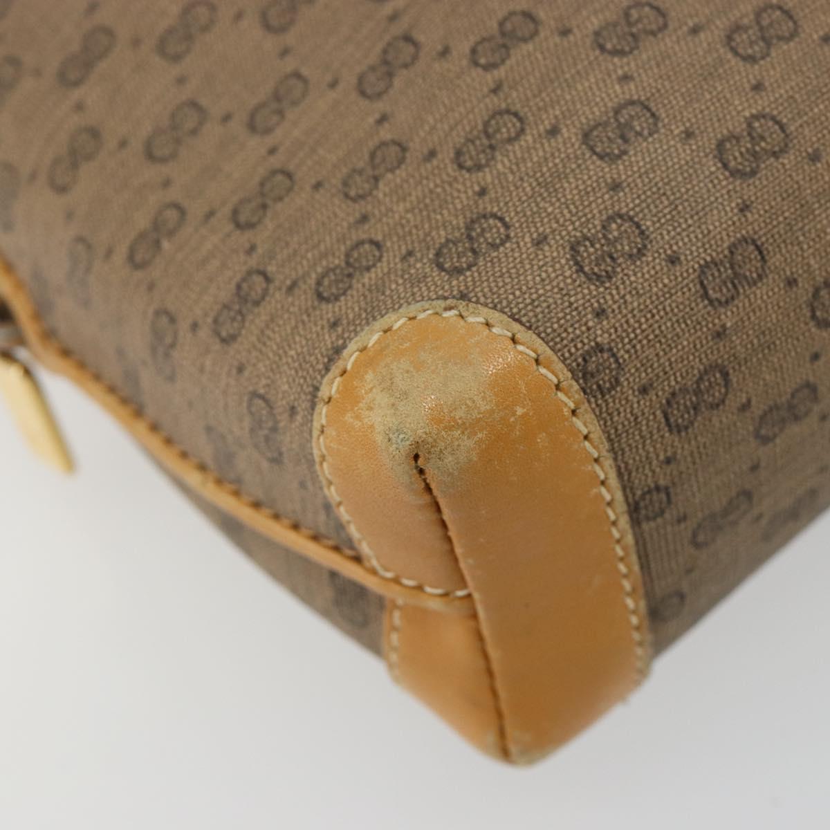 GUCCI Micro GG Supreme Shoulder Bag PVC Beige Gold 007 115 4916 Auth 184563