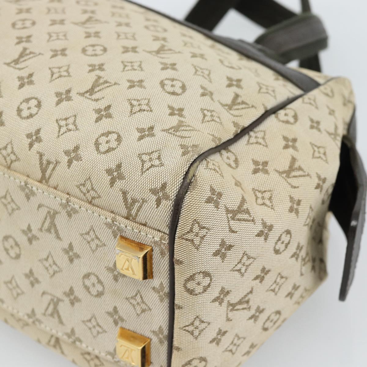 LOUIS VUITTON Monogram Mini Josephine PM Hand Bag Khaki M92215 LV Auth 184565
