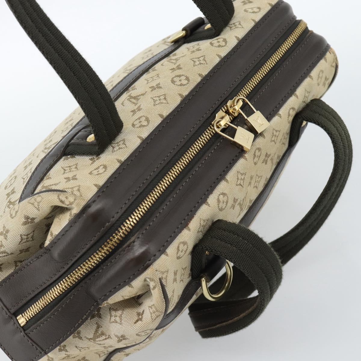 LOUIS VUITTON Monogram Mini Josephine PM Hand Bag Khaki M92215 LV Auth 184565