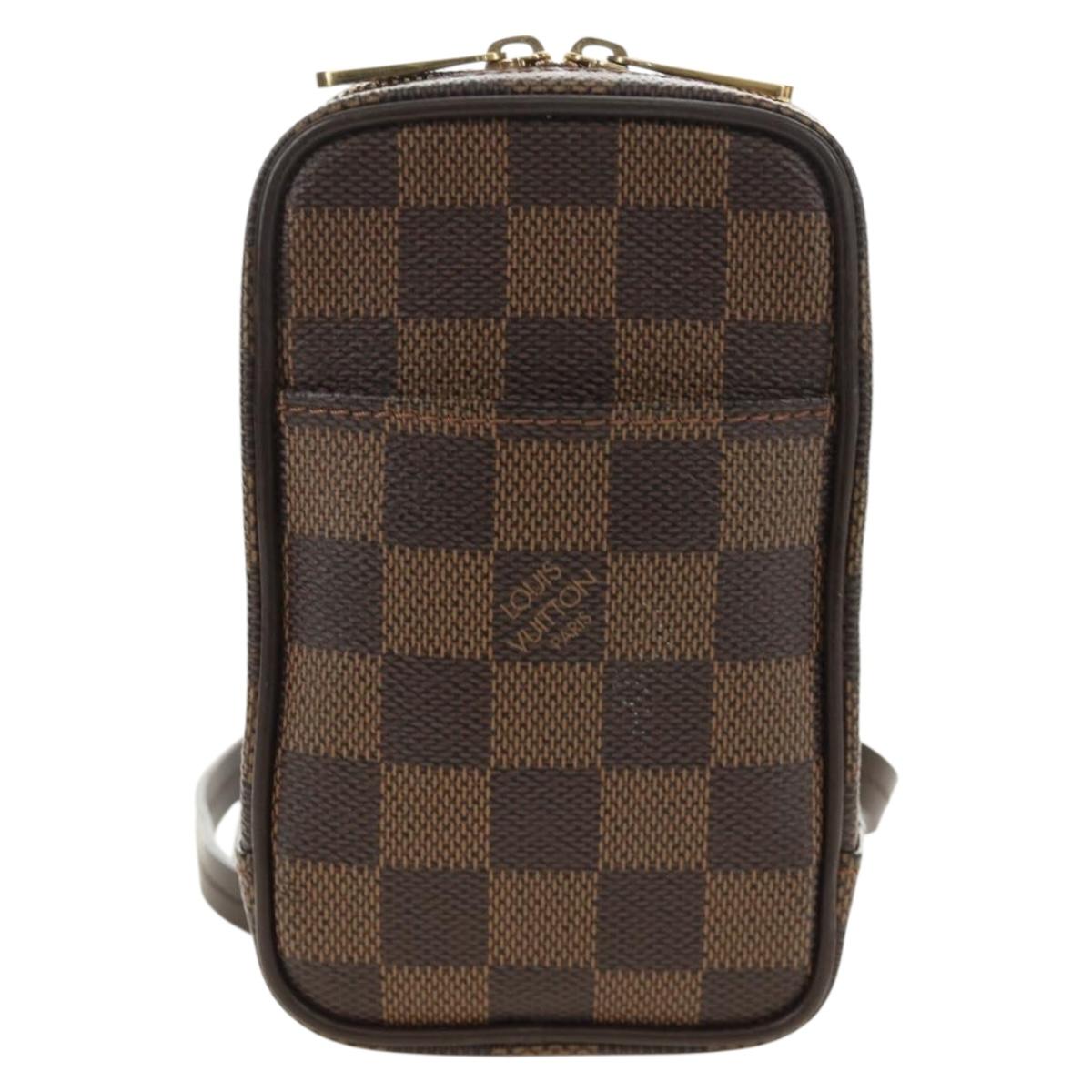 LOUIS VUITTON Damier Ebene Etui Okapi GM Pouch N61737 LV Auth 184569V