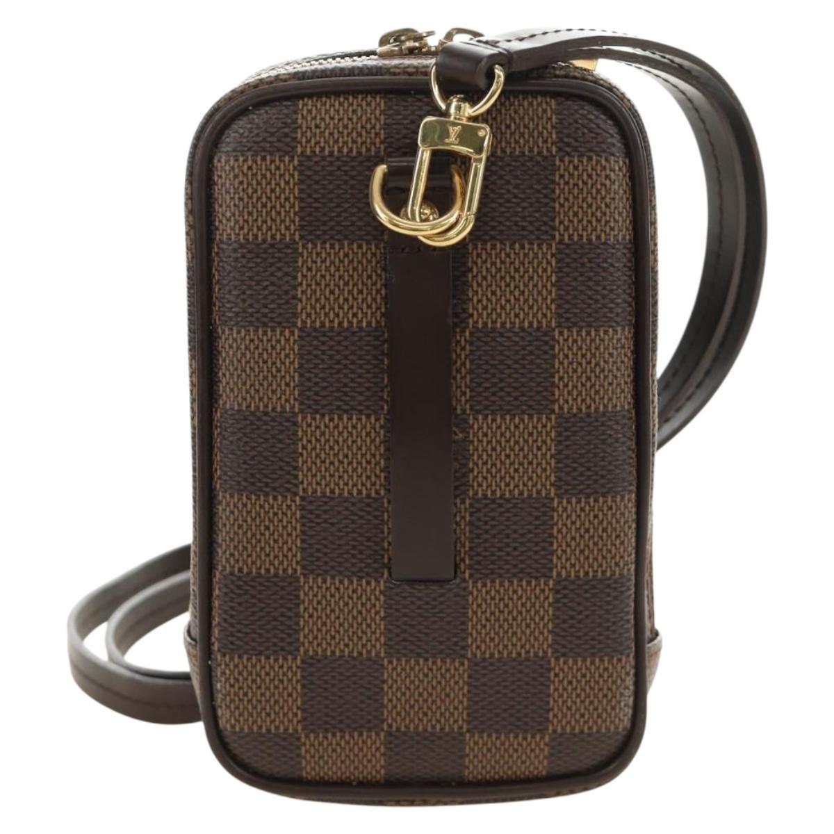 LOUIS VUITTON Damier Ebene Etui Okapi GM Pouch N61737 LV Auth 184569V