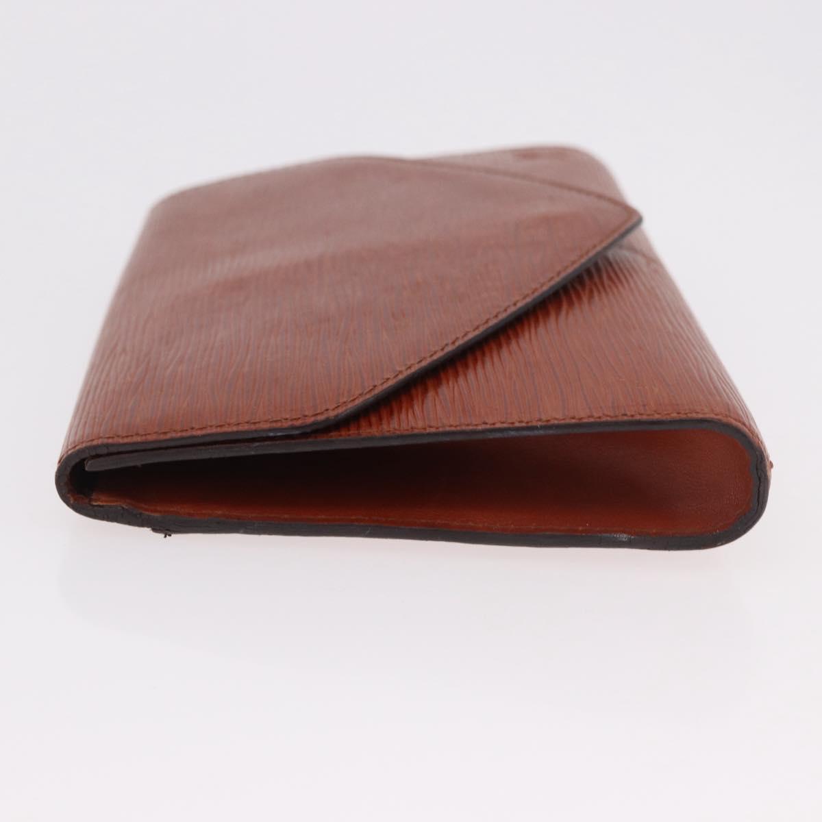LOUIS VUITTON Epi Art Deco Clutch Bag Brown M52633 LV Auth 184570