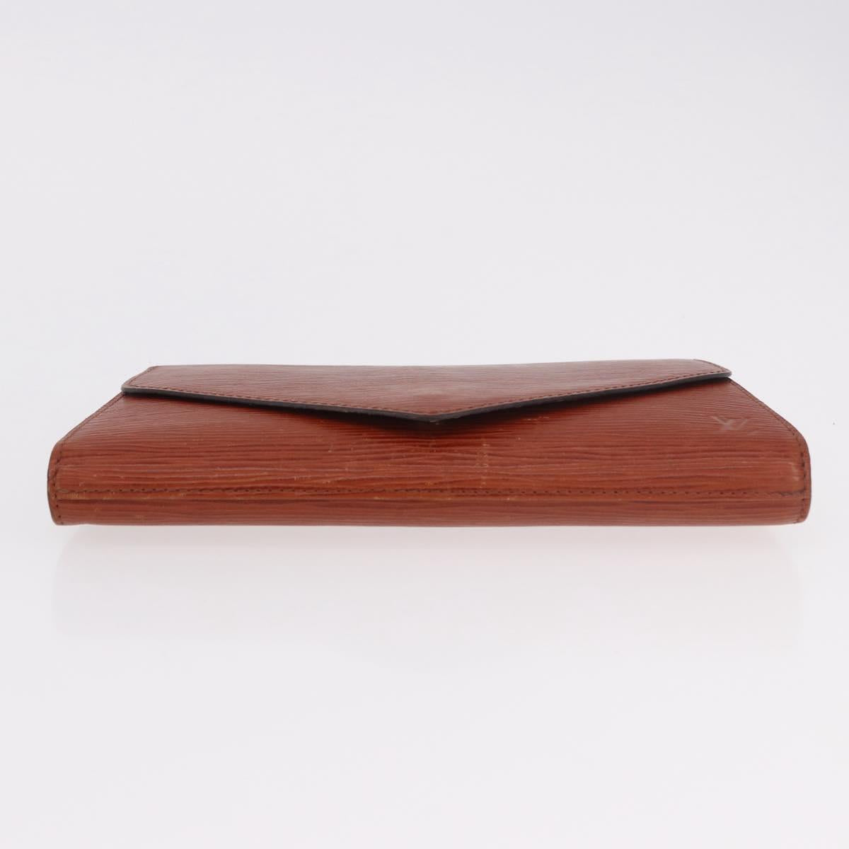 LOUIS VUITTON Epi Art Deco Clutch Bag Brown M52633 LV Auth 184570