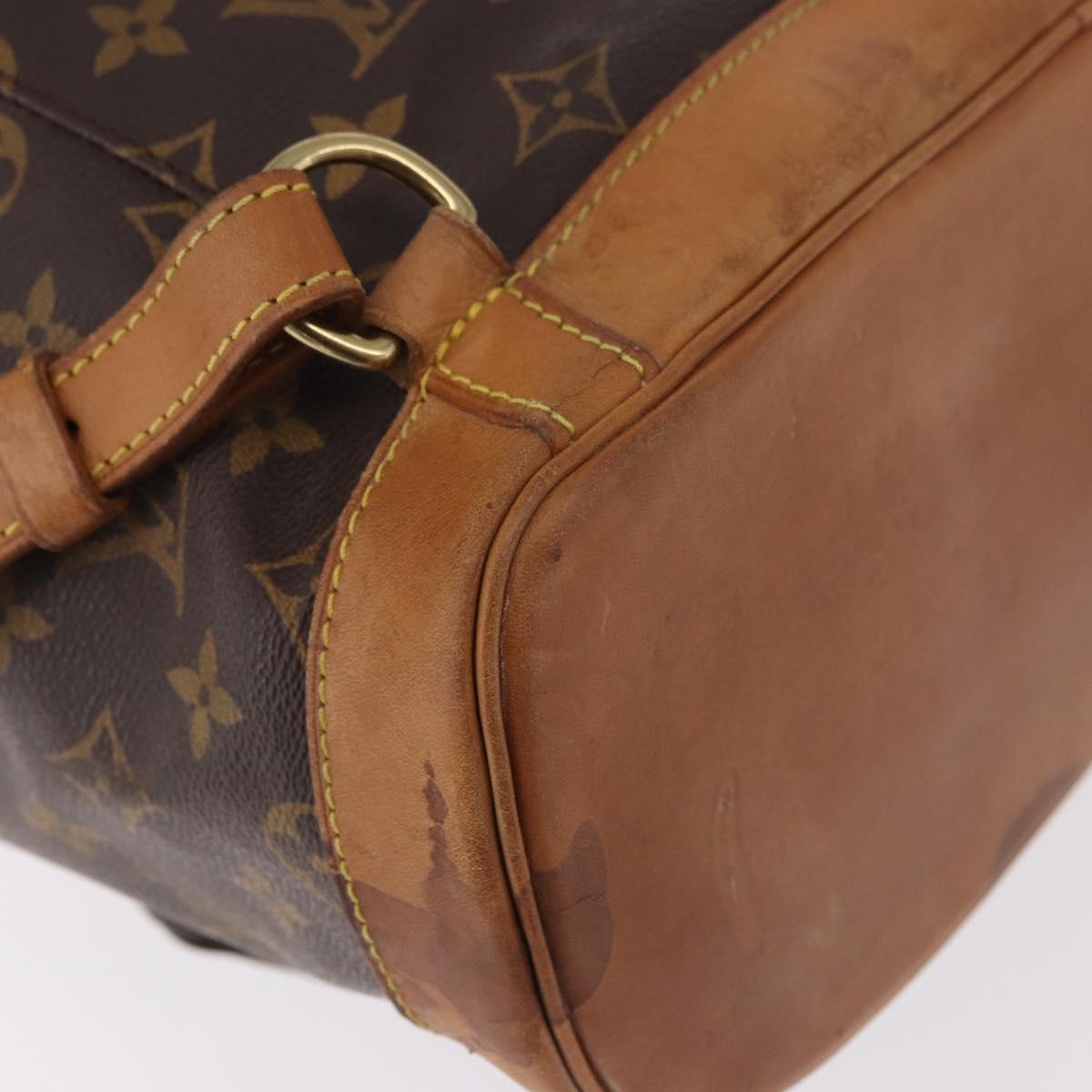 LOUIS VUITTON Monogram Montsouris GM Backpack M51135 LV Auth 184571