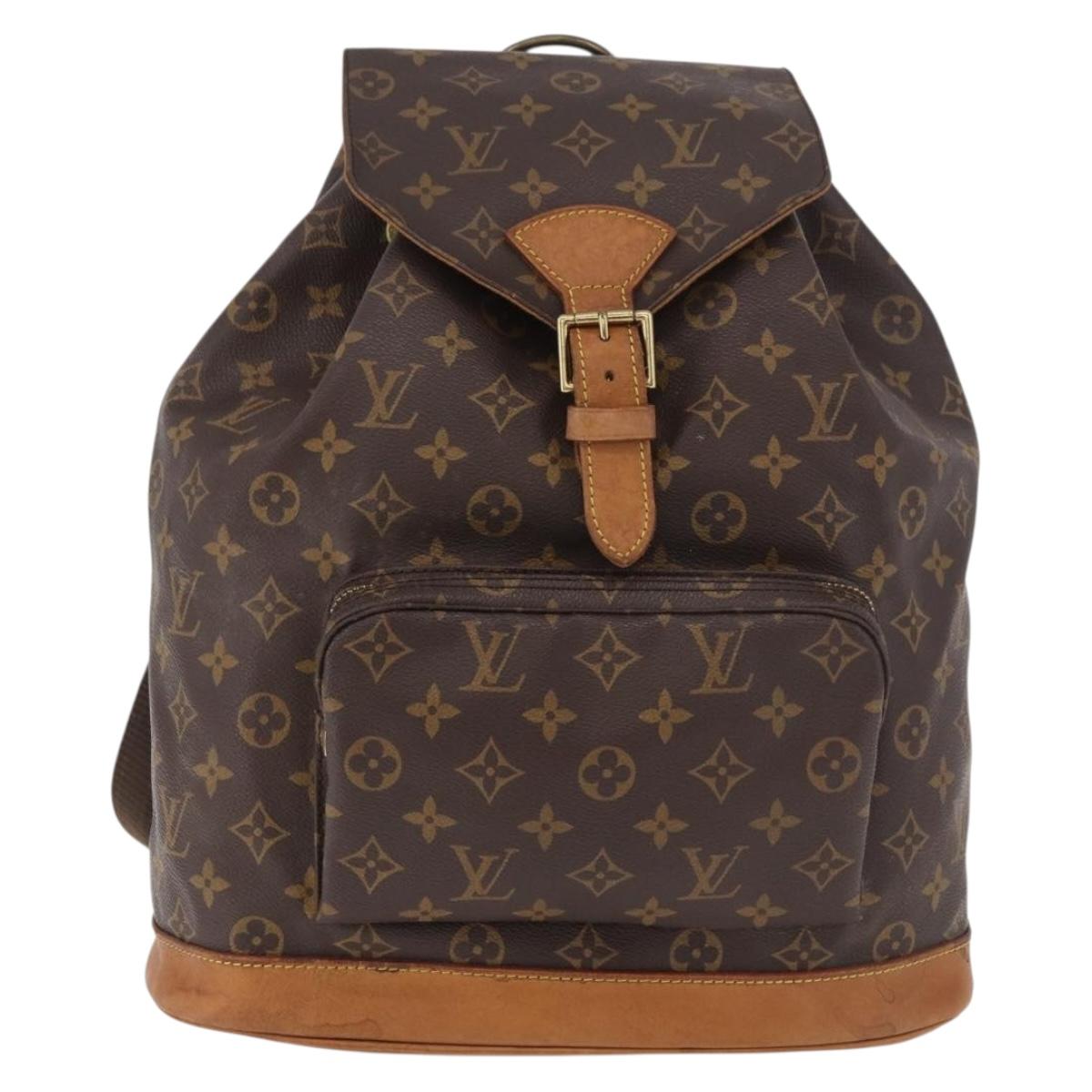 LOUIS VUITTON Monogram Montsouris GM Backpack M51135 LV Auth 184571