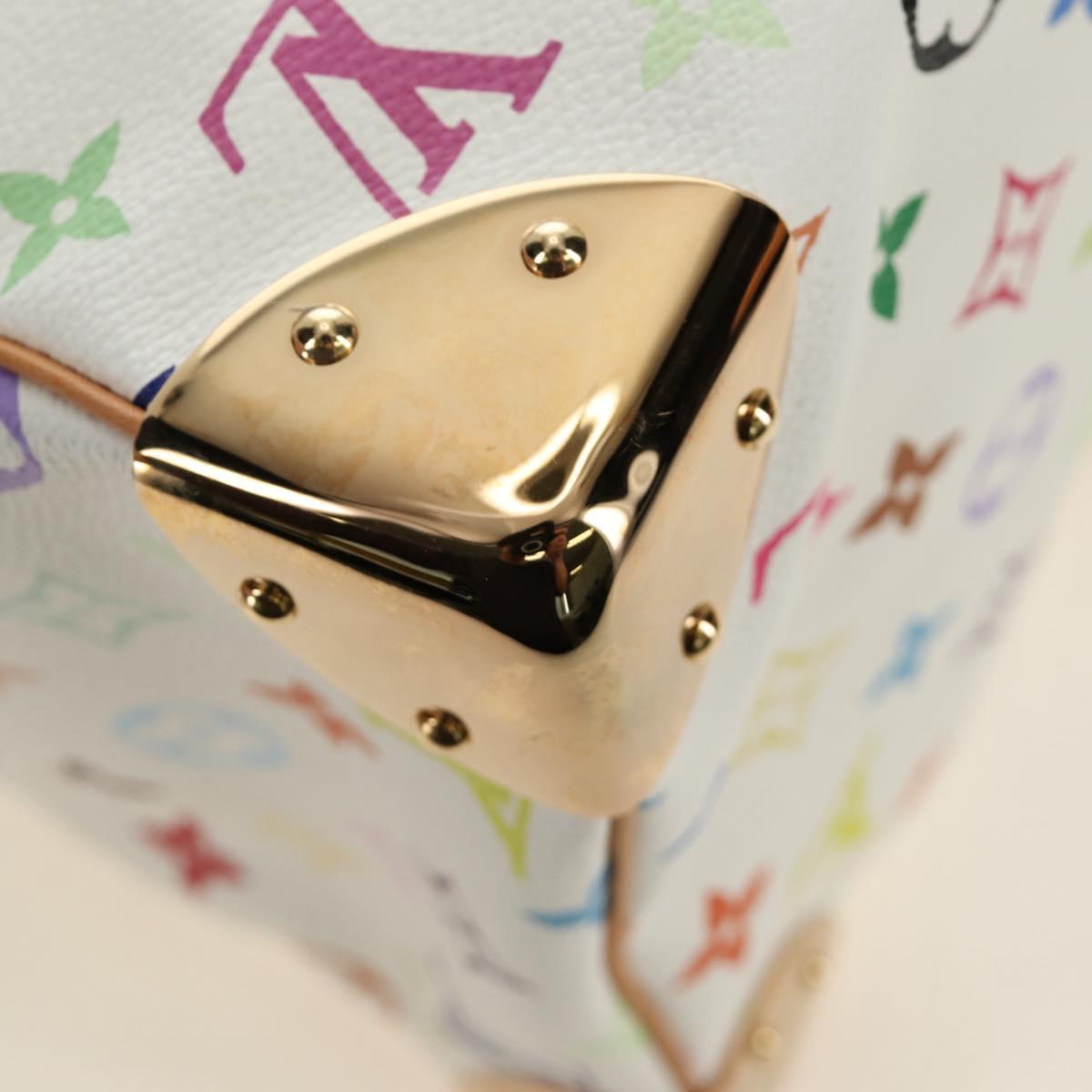 LOUIS VUITTON Monogram Multicolor Speedy 30 Bag White Bron M92643 Auth 184572SAM