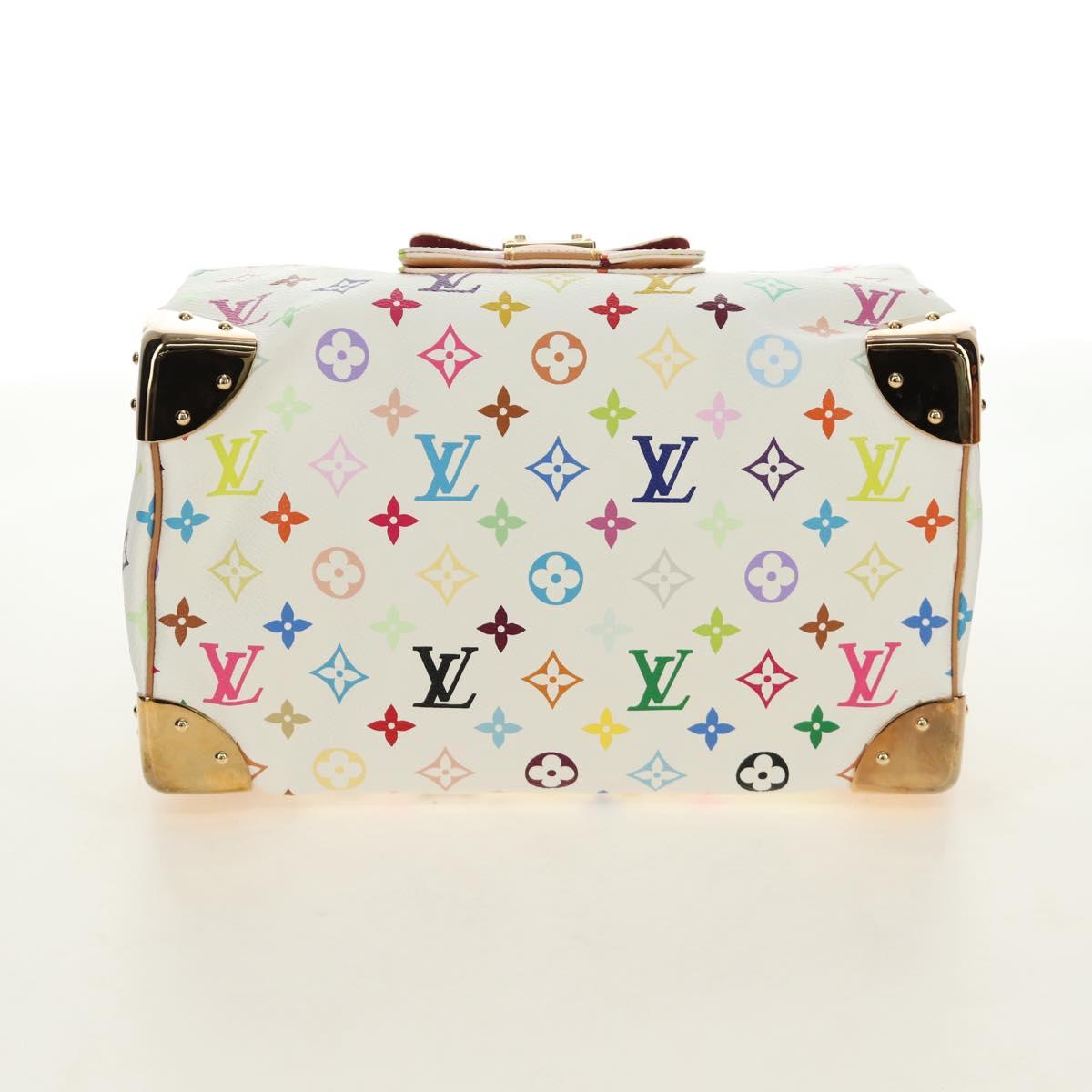 LOUIS VUITTON Monogram Multicolor Speedy 30 Bag White Bron M92643 Auth 184572SAM