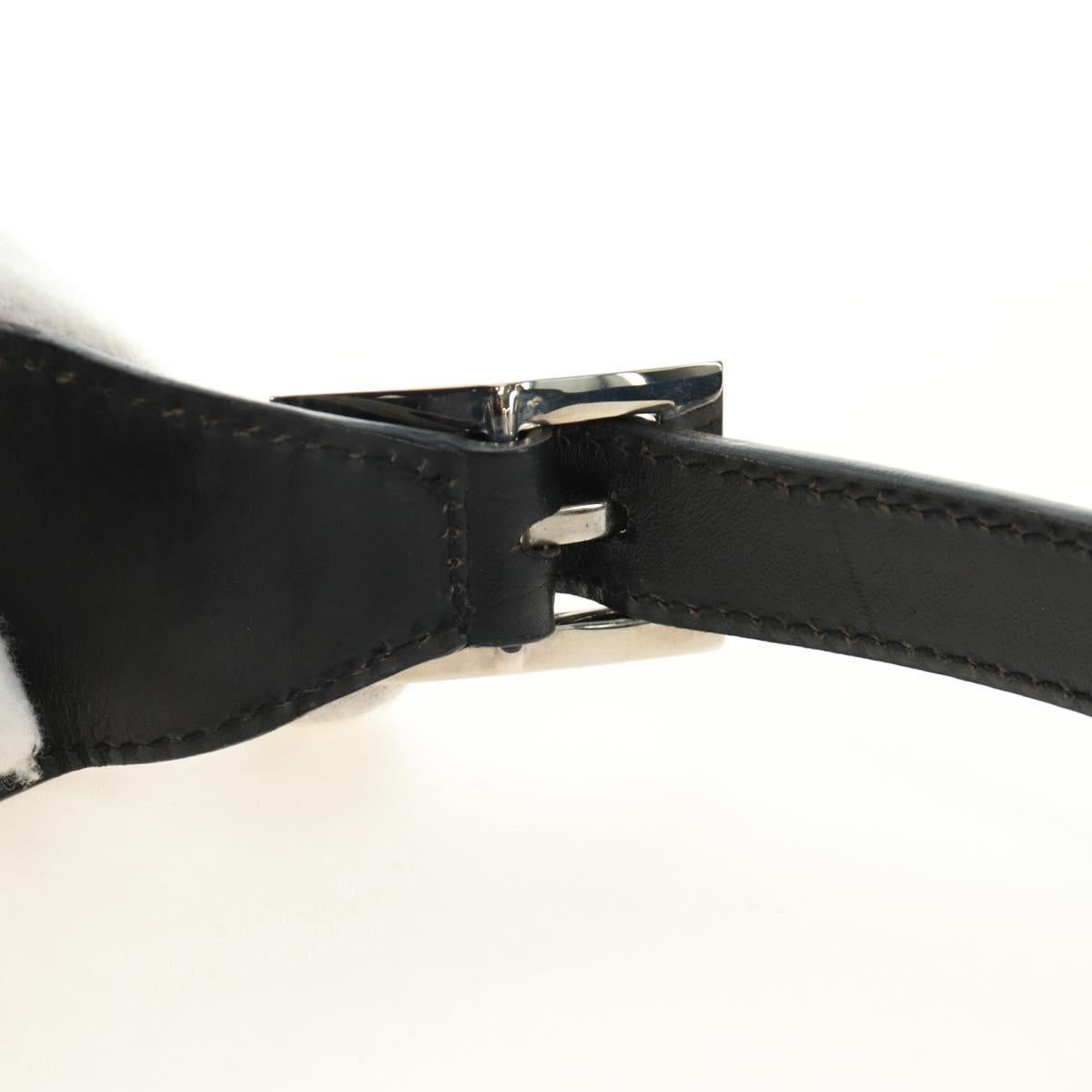 GUCCI Jackie Shoulder Bag Leather Black Silver 001 3306 2684 Auth 184583SAM