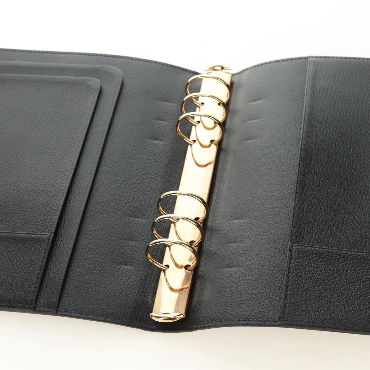 LOUIS VUITTON Nomad Agenda GM Day Planner Cover Black R20477 LV Auth 184586V